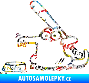 Samolepka Dolej naftu 002 levá Sticker bomb