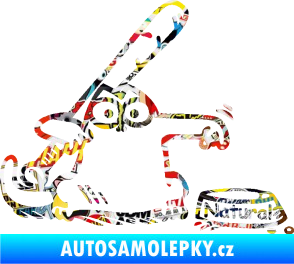Samolepka Dolej natural pravá Sticker bomb