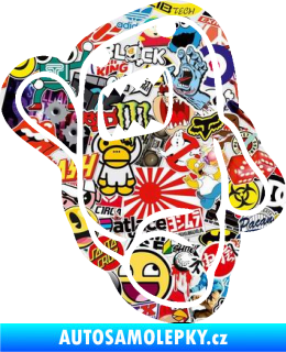 Samolepka Domo 013 levá běžící Sticker bomb