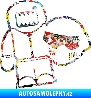 Samolepka Domo 015 levá  Stig Sticker bomb
