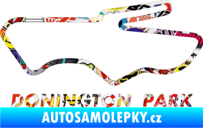 Samolepka Okruh Donington Park Sticker bomb