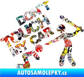 Samolepka Dont touch my car 003 Sticker bomb