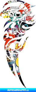 Samolepka Dragon 025 levá Sticker bomb