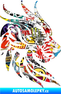 Samolepka Dragon 051 pravá dračí hlava Sticker bomb