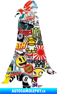 Samolepka Drákula 001 pravá upír Sticker bomb