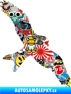 Samolepka Dravec na sklo 002 pravá Sticker bomb