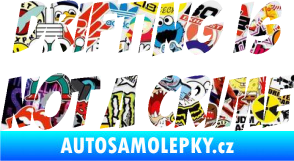 Samolepka Drifting is not a crime 001 nápis Sticker bomb