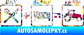 Samolepka Eat sleep farm Sticker bomb