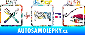 Samolepka Eat sleep fish Sticker bomb