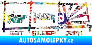 Samolepka Eat sleep JDM Sticker bomb