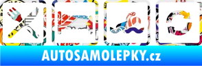 Samolepka Eat sleep swimming repeat plavání Sticker bomb