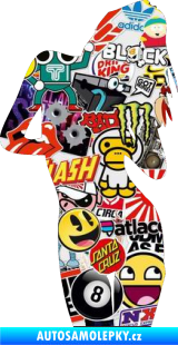 Samolepka Erotická žena 001 pravá Sticker bomb