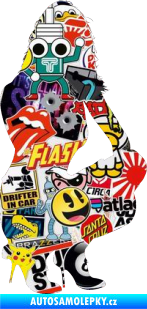 Samolepka Erotická žena 009 pravá Sticker bomb