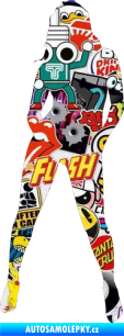 Samolepka Erotická žena 011 levá Sticker bomb