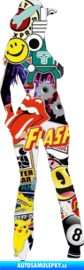 Samolepka Erotická žena 016 pravá Sticker bomb