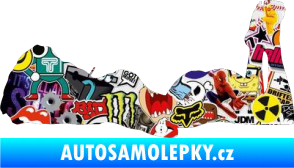 Samolepka Erotická žena 034 levá Sticker bomb