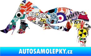 Samolepka Erotická žena 035 levá Sticker bomb