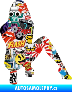 Samolepka Erotická žena 037 pravá Sticker bomb