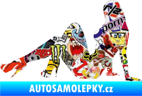 Samolepka Erotická žena 039 levá Sticker bomb