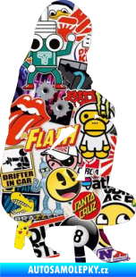 Samolepka Erotická žena 044 pravá Sticker bomb