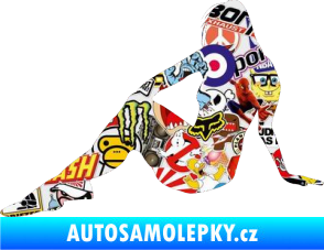 Samolepka Erotická žena 048 levá Sticker bomb
