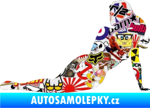 Samolepka Erotická žena 051 levá Sticker bomb