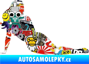 Samolepka Erotická žena 051 pravá Sticker bomb