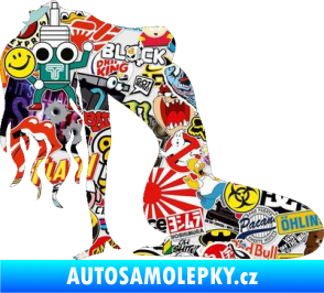 Samolepka Erotická žena 052 pravá Sticker bomb