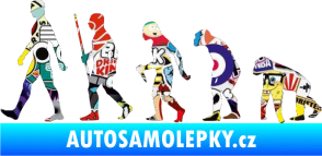 Samolepka Evoluce 001 levá Sticker bomb