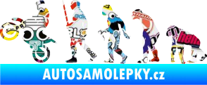 Samolepka Evoluce 002 motokros levá Sticker bomb