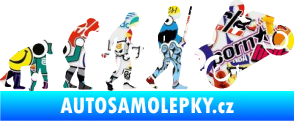 Samolepka Evoluce 004 pravá motorkář Sticker bomb