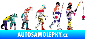 Samolepka Evoluce 005 rybář pravá Sticker bomb