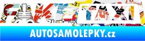 Samolepka Fake taxi nápis Sticker bomb