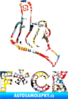 Samolepka F*CK 002  nápis  Sticker bomb