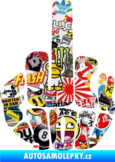 Samolepka F*ck you Sticker bomb