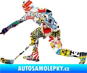 Samolepka Florbal 005 levá Sticker bomb