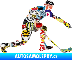 Samolepka Florbal 005 pravá Sticker bomb