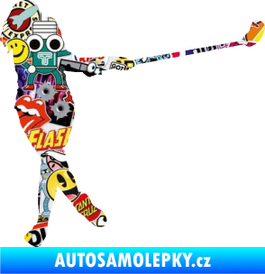 Samolepka Florbal 006 pravá  Sticker bomb