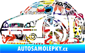 Samolepka Ford Mondeo karikatura levá Sticker bomb