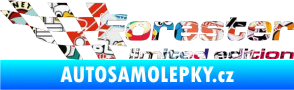 Samolepka Forester limited edition levá Sticker bomb