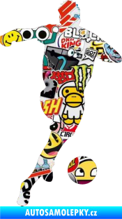 Samolepka Fotbalista 006 pravá Sticker bomb