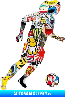 Samolepka Fotbalista 018 pravá Sticker bomb