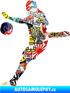 Samolepka Fotbalista 022 levá Sticker bomb