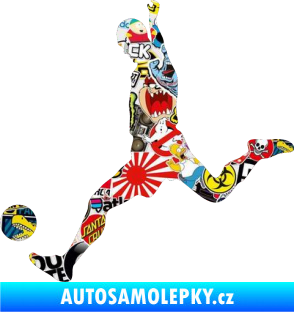 Samolepka Fotbalista 023 levá Sticker bomb