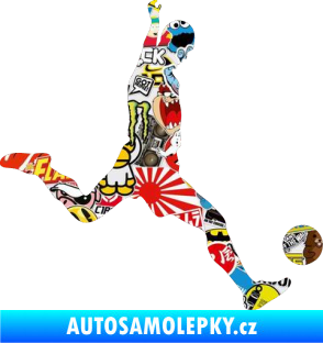 Samolepka Fotbalista 023 pravá Sticker bomb