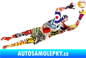 Samolepka Fotbalista 026 pravá brankář Sticker bomb