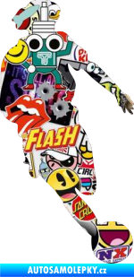 Samolepka Fotbalista 027 pravá Sticker bomb