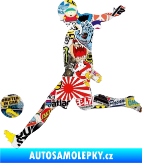 Samolepka Fotbalista 028 levá Sticker bomb