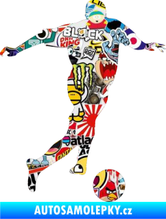 Samolepka Fotbalista 030 pravá Sticker bomb