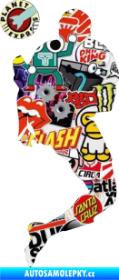 Samolepka Fotbalista 033 levá Sticker bomb